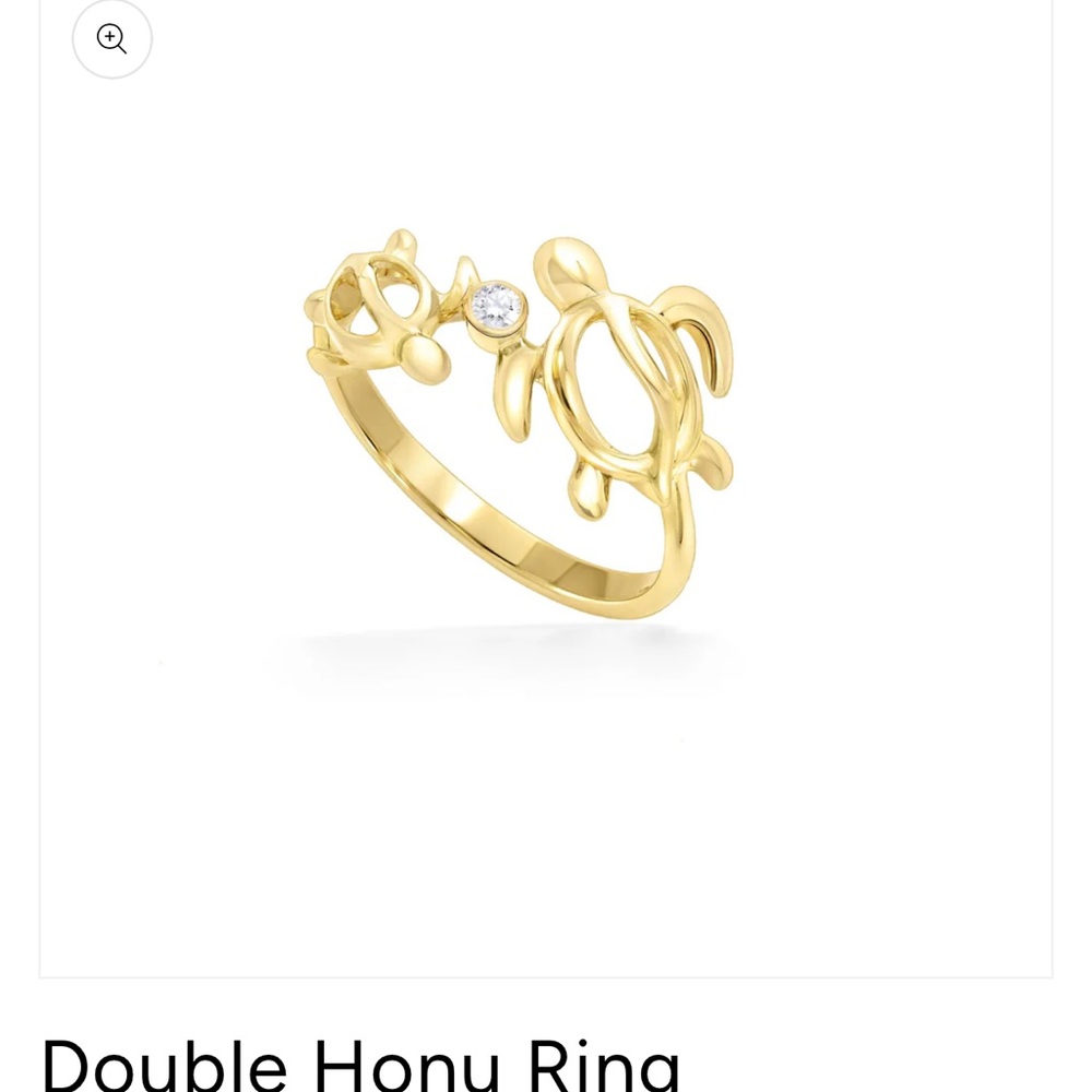 Gold Turtle Design Ring size 7